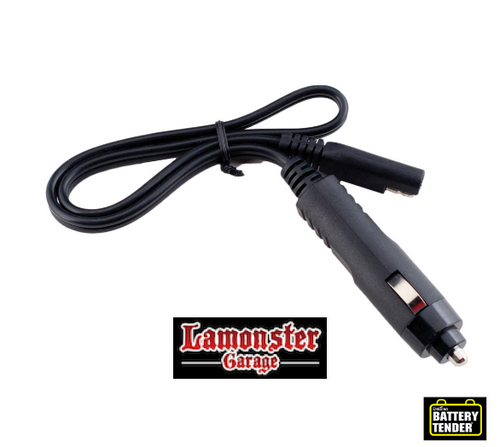 Battery Tender® Quick Disconnect Cigarette Plug Adaptor Cable (LGA-081-0069-5) - Lamonster Garage®