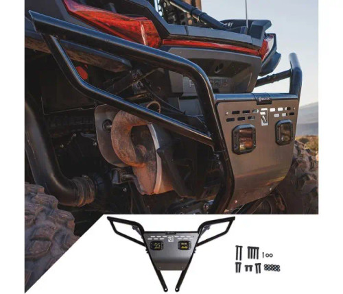 RAVEK Polaris RZR XP 2024+ Rear Bumper with Plug & Play Reverse LED Lighting (64-308BKL) - Lamonster Garage