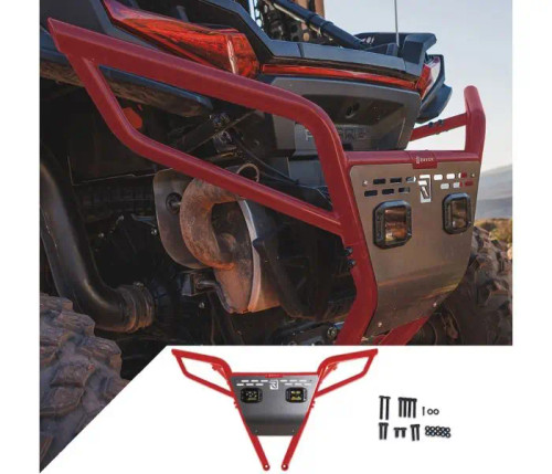 RAVEK Polaris RZR XP 2024+ Rear Bumper with Plug & Play Reverse LED Lighting (64-308RDL) - Lamonster Garage