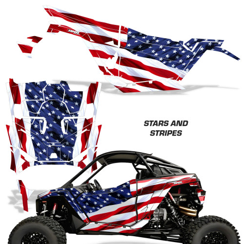 AMR Racing Graphics - 2025-2026 POLARIS RZR PRO R & PRO S & PRO XP 2DR UTV Graphics Wrap Kit - Lamonster Garage