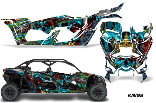 AMR Racing Graphics - 2016 - 2026 Can Am Maverick X3/X DS/ X RS 4 Door UTV Graphic Wrap FULL Kit  - Lamonster Garage
KINGS
