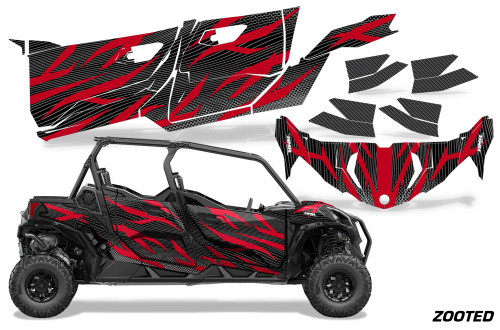 AMR Racing Graphics - 2019 - 2025 Can-Am BRP Maverick Sport MAX 4 Door UTV Graphic Kit - Lamonster Garage
ZOOTED (RED / BLACK)
