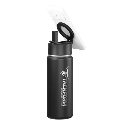 Tackform 18oz MagSafe-compatible insulated water bottle phone holder | WB-002 | Lamonster Garage