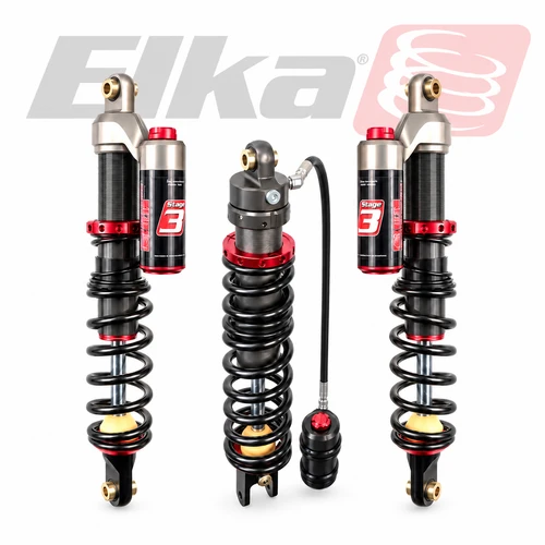 ELKA Stage 3 front and Stage 4 rear suspension package for Can-Am Ryker Rally 2019–2021 | Lamonster Garage