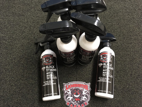 Black Dymond Matte Magic Detailer 6 bottle pack for matte motorcycle paint | LG-5003-X6 | Lamonster Garage