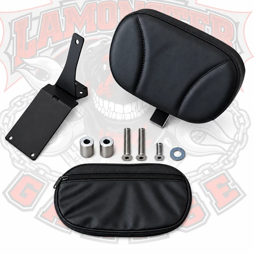 Lamonster Ultimate F3 rider backrest with black stitching | LGA-4100-02 | Lamonster Garage