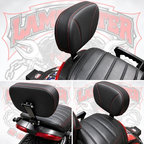 Lamonster Ultimate F3 passenger backrest with black stitching | LGA-4200-02 | Lamonster Garage
Shown with red stitch 