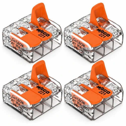WAGO 3-Pin Lever Lock Wire Connectors | LG-3042 | Lamonster Garage
