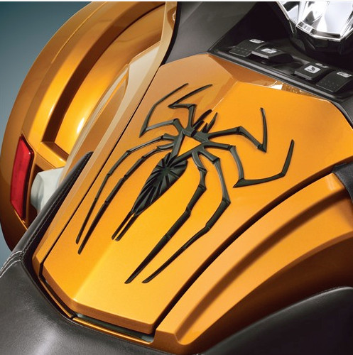 Show Chrome® Spider Tank Pad (4-243B) - Lamonster Garage