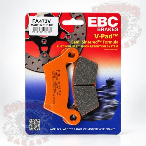 High Performance EBC Semi-Sintered Rear Brake Pads | All Spyder Models 2008-2012 | FA473V | Lamonster Garage