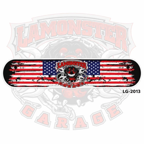 Lamonster American Flag Helmet Decal | LG-2013 | Lamonster Garage