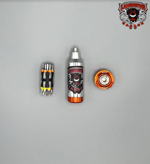 Motorcycle travel tool kit with hex Torx Phillips and flat-head bits | LGA-4003 | Lamonster Garage
