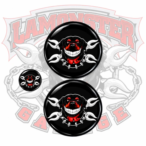 Lamonster Logo Decal Kit for Can-Am Spyder RT/F3-T Without Top Case | LG-2010 | Lamonster Garage