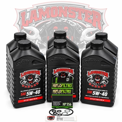 Lamonster 1330 Full Synthetic Oil Change Kit for Can-Am Spyder RT, F3 & Canyon 1330 ACE | LG-605-5566 | Lamonster Garage
Compatible: Can Am Spyder, F3,F3-S,F3-T,F3-LTD 2015-2026. RT,RT-S,RT-LTD 2014-2026