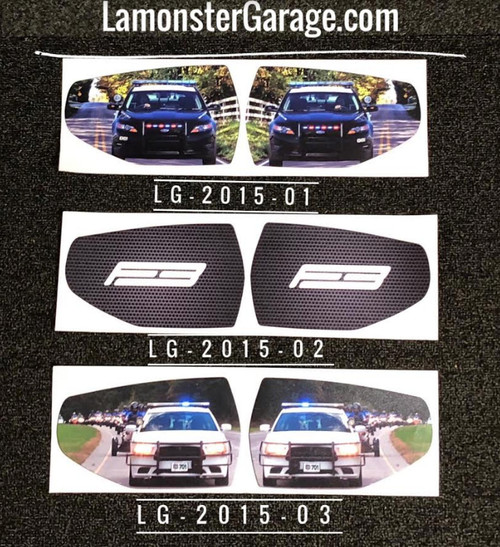 F3-T / F3-LTD Mirror Inserts. (LG-2015-01)(LG-2015-02(LG-2015-03) - Lamonster Garage®