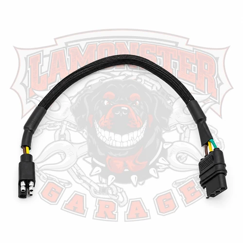 Can-Am Spyder trailer harness adapter 4-pin square to 4-pin flat | LG-4006 | Lamonster Garage