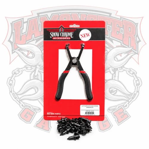 Show Chrome | Push Pin Pliers & Push Pin Combo | SC-3120-4005 | Lamonster Garage