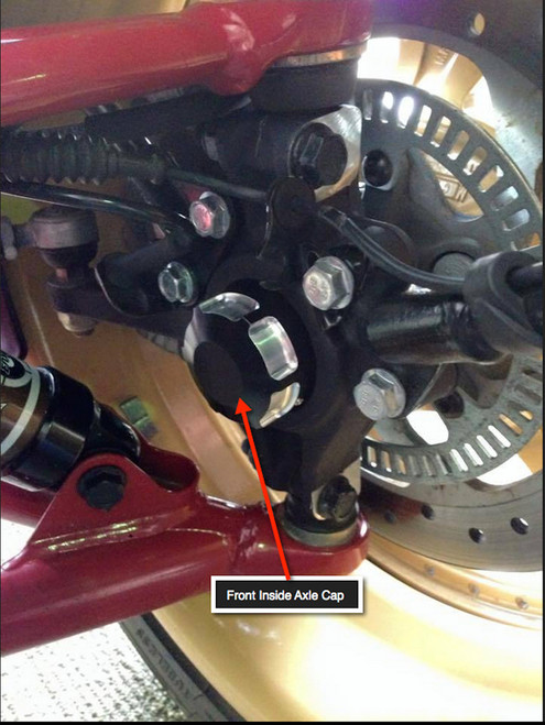 Can-Am Spyder IPS Billet Front Axle Caps, Inside | LG-1032 | Lamonster Garage
