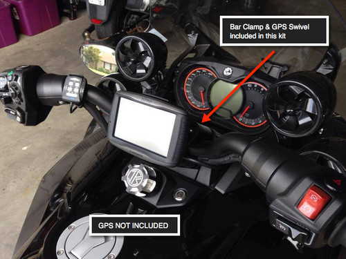 Lamonster® GPS Mount for Can Am Spyder F3 2015+, RT 2020+ and Canyon (LG-1023-1054) - Lamonster Garage
GPS Swivel & F3 Bar Clamp Included In This Kit.
(GPS Not Included)