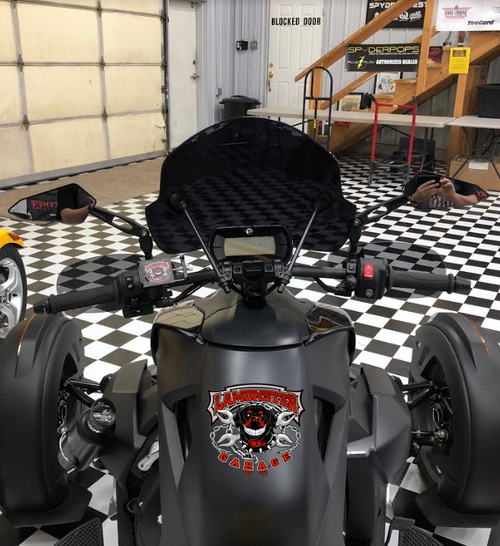 Can Am Ryker Mirror Perch & Mirror set ( LG-1056-6068 ) - Lamonster Garage
Shown with 1" Ram Ball Option