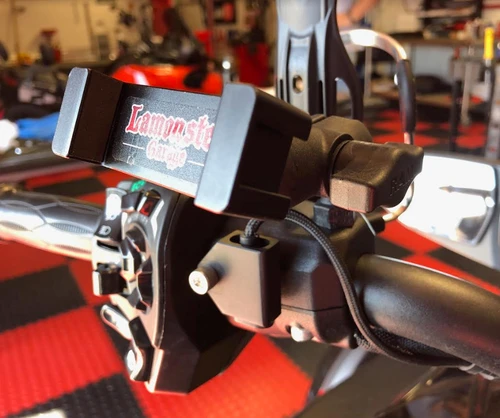 Can-Am Spyder Top Cuff bundle with Lamonster Phone Phang and USB power
