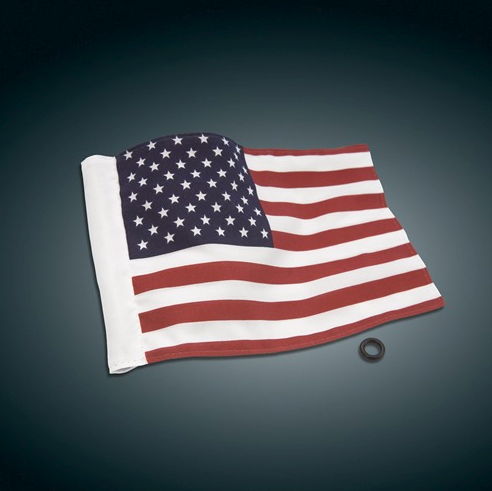 Universal rack-mount flag holder with USA flag | LGA-2240 | Lamonster Garage