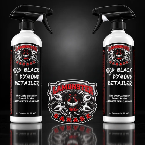 Black Dymond Detailer 2 bottle pack non-aerosol motorcycle detailer spray | LG-5001-X2 | Lamonster Garage