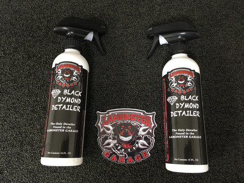 Black Dymond Detailer 2 bottle pack non-aerosol motorcycle detailer spray | LG-5001-X2 | Lamonster Garage