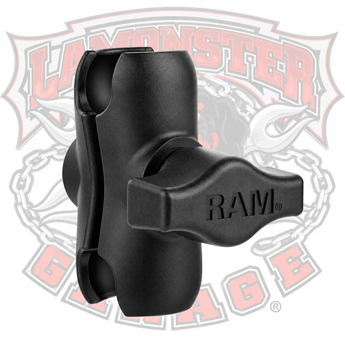 RAM double socket arm 2 inch for motorcycle phone and GPS mounts | RAM-B-201U-A  | Lamonster Garage