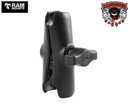 RAM 3 inch double socket arm for motorcycle phone and GPS mounts | RAM-B-201U / RAM-201U | Lamonster Garage