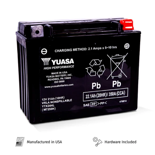 Can-Am Spyder OEM Replacement ,High-Performance AGM, Maintenance-free Battery | YTX24HL | Lamonster Garage