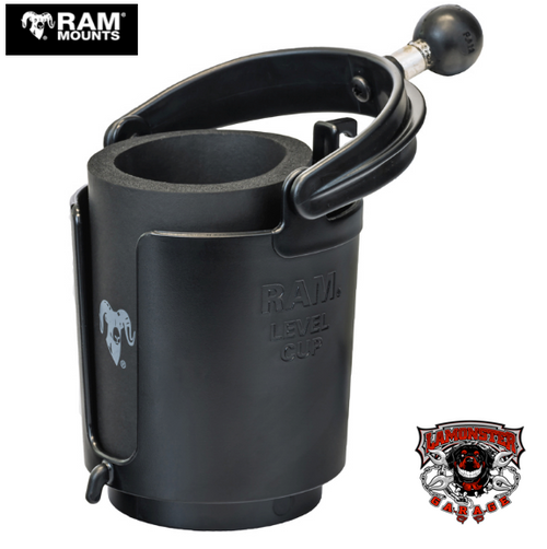 RAM® Level Cup™ Drink Holder with 1" Ball (RAM-132BU) - Lamonster Garage