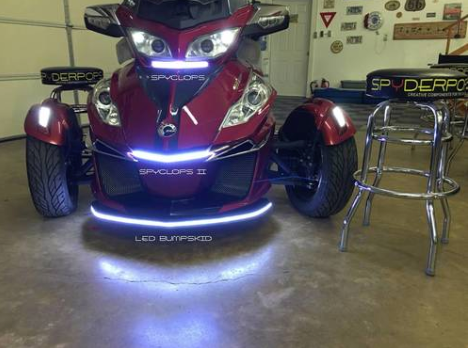 RT BRIGHT "SPYCLOPSII" LED LIGHT FOR UNDER THE FRONT LIP OF THE HOOD (SPY-209) | Lamonster Garage