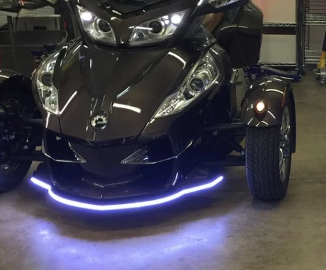 CAN AM SPYDER RT BUMPSKID TM WITH LEDS FITS ALL RT MODELS 2010-2013 (SPY-118L) | Lamonster Garage