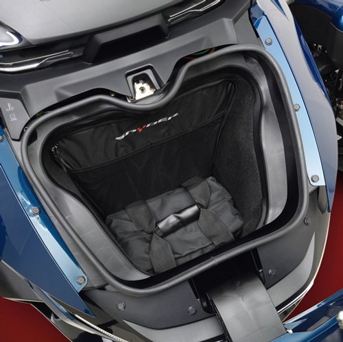 FRONT TRUNK BAG FOR THE CAN-AM RT 2020 (2pc set) (HCFL-RT) - Lamonster Garage®
Front Trunk Liners On 2020 Spyder RT (Bottom Liner)

