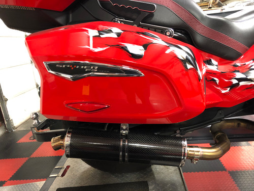 Lamonster® IPS™ Performance Exhaust Pipe / Can Am® Spyder F3-T & F3-LTD 2016 - 2022 (Carbon) (LG-8018-200-CF) - Lamonster Garage®