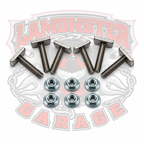 Can-Am Spyder Mirror Locks for 2016+ F3 Models / 2020+ RT Models | LG-1090 | Lamonster Garage
What's in the kit
6 stainless studs with 6 locking flange nuts