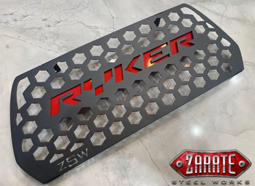 Can Am Ryker Sportster Grille (ZAR-9000) Lamonster Garage
Grille: Matte BLACK with RED back plate. 

