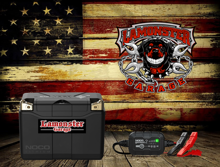 Battery & Charger Combo / 12V 600A Lithium Powersport Battery