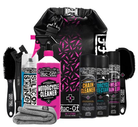 Muc-Off Ultimate Motorcycle Cleaning Kit | Brushes, Lube & Case