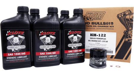 KLOTZ Indian Powerplus Synthetic Oil Change Kit (LG-KH122