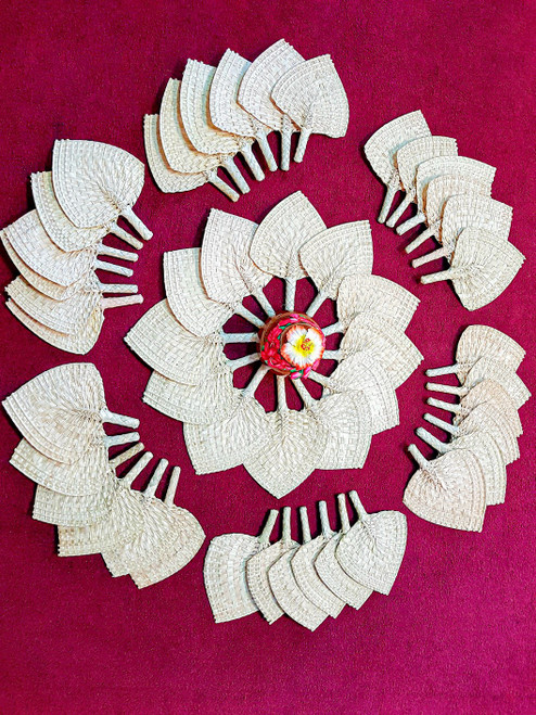Samoan Wedding Fans PLAIN SET of 48 Samoan Wedding Fans PLAIN SET of 48