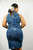 HIGH NECK HAND PAINTED BLUE SIZE 16 TAV983