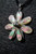 WEBJN80 TIARE FLOWER SHELL WITH PEARL PENDANT