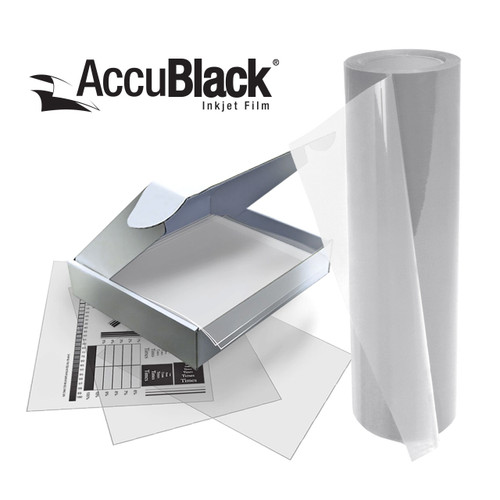 Ikonics AccuBlack Inkjet Film 8.5" x 11"