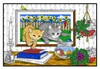 Kitty Frame - Giant Coloring Poster for All Ages