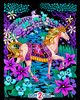 Unicorn Bridge - Beautiful Fuzzy Coloring Poster for All Ages