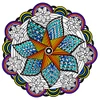 Pinwheel Fuzzy Mandala