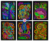 Tangles - Fuzzy Velvet Coloring Poster 6-Pack