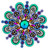 Figure Eight Mandala - Line Art